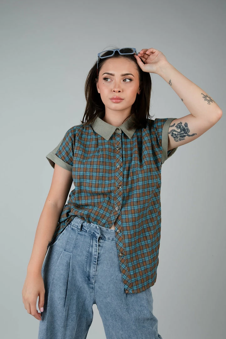 Hem & Thread Lady Bird Plaid Top