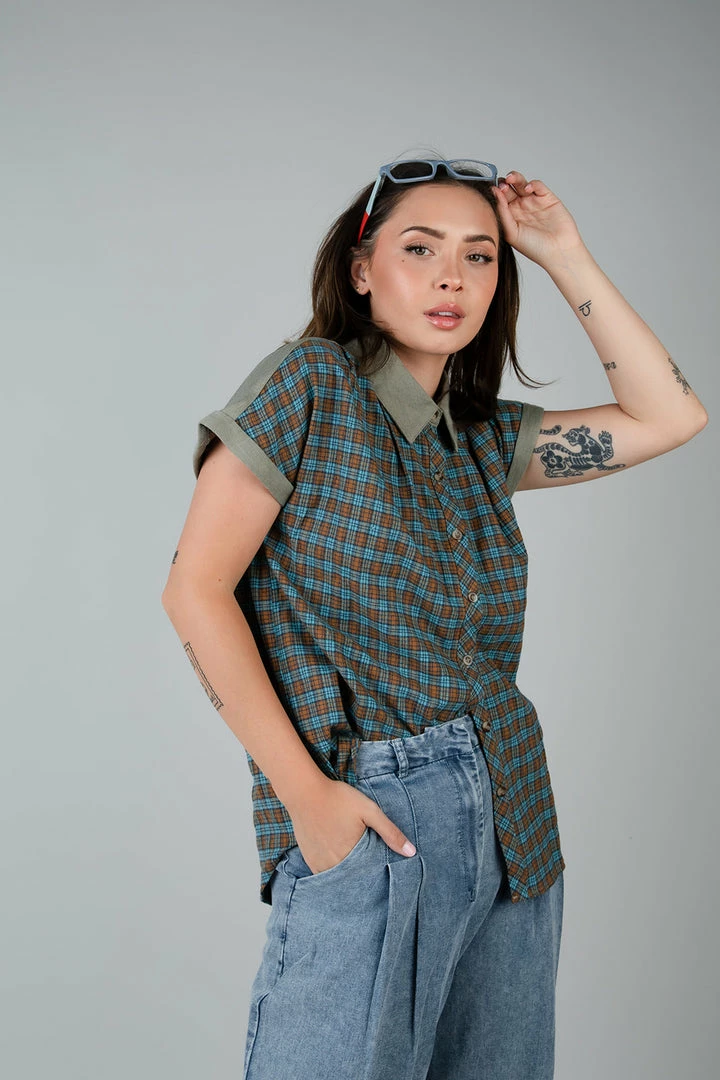 Hem & Thread Lady Bird Plaid Top