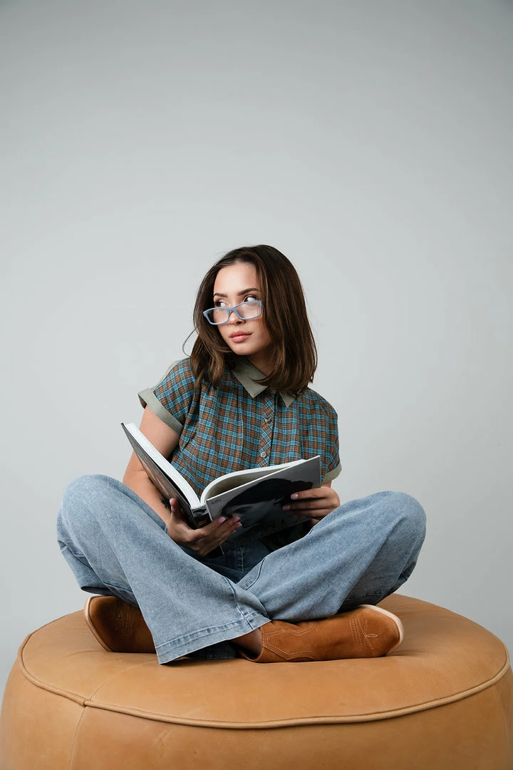 Hem & Thread Lady Bird Plaid Top