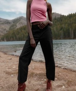 Letter To Juliet Danny Linen Pants In Black FINAL SALE Apparel