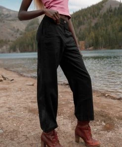 Letter To Juliet Danny Linen Pants In Black FINAL SALE Apparel