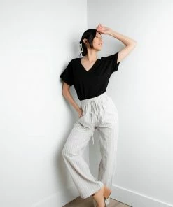Cotton Bleu Apparel Amelia Wide Leg Pants