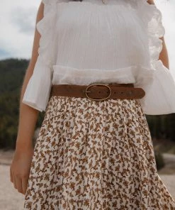 Leto Indie Floral Stitch Belt Accessories