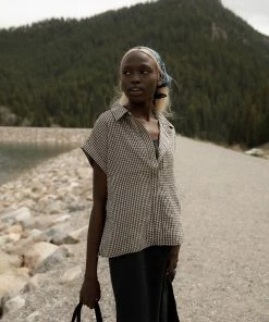 Grade & Gather Apparel Monica Gingham Top