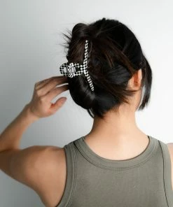 Angels Welcome Market Checkered Floor Claw Clip Accessories