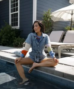 En Creme Apparel Goldberg Denim Romper