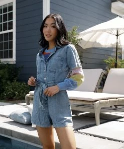 En Creme Apparel Goldberg Denim Romper