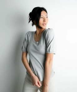 Current Air Melanie Top In Grey