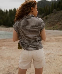 Grade & Gather Apparel Monica Gingham Top
