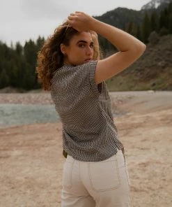 Grade & Gather Apparel Monica Gingham Top