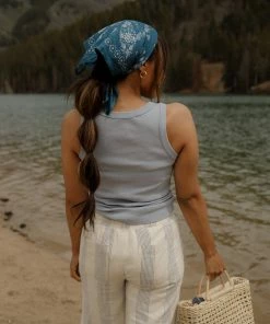 Be Cool Riptide Tank In Blue Apparel