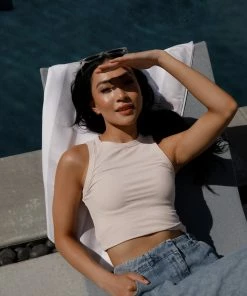 Grade & Gather Normani Cream Tank Apparel