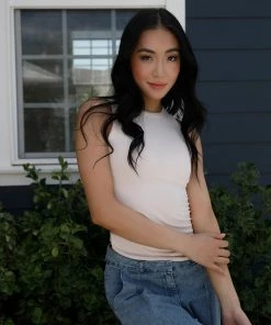 Grade & Gather Normani Cream Tank Apparel