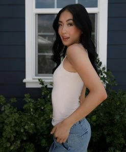 Grade & Gather Normani Cream Tank Apparel