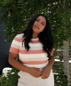 TeaNRose Felix Striped Top