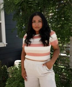 TeaNRose Felix Striped Top