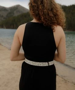 Leto Accessories Casablanca Floral Belt