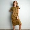 TeaNRose Apparel Delta Dress In Olive FINAL SALE