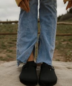 Birkenstock Boston Vegan Clog In Black Shoes