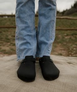 Birkenstock Boston Vegan Clog In Black Shoes