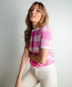 Skies Are Blue Delanie Plaid Top