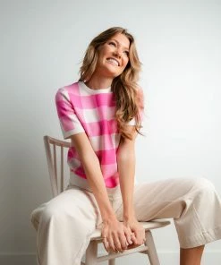 Skies Are Blue Delanie Plaid Top