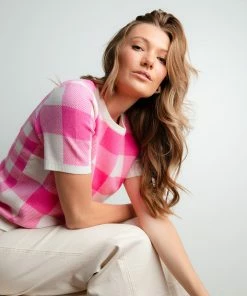 Skies Are Blue Delanie Plaid Top