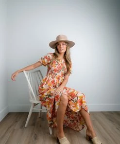 Polagram Apparel Flower Power Midi Dress