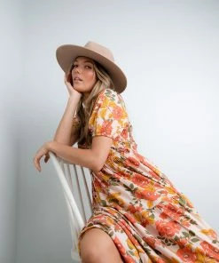 Polagram Apparel Flower Power Midi Dress