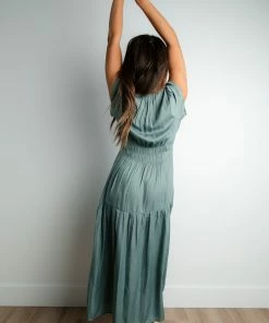 Grade & Gather Lagoon Satin Dress