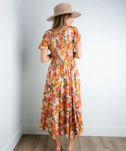 Polagram Apparel Flower Power Midi Dress