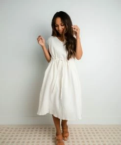 TeaNRose Vance Linen Dress
