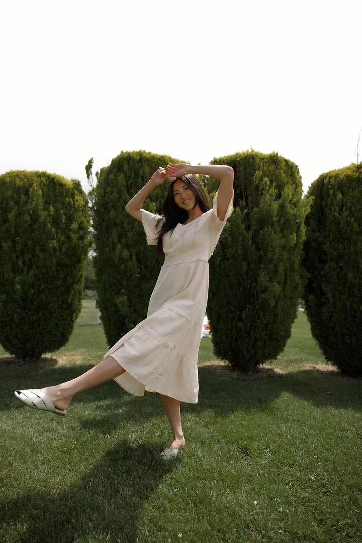 TeaNRose Theodore Cream Dress