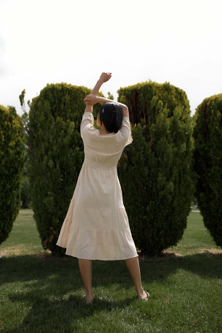 TeaNRose Theodore Cream Dress