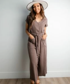 Grade & Gather Apparel Panama Linen Jumpsuit