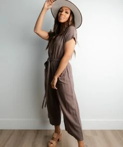 Grade & Gather Apparel Panama Linen Jumpsuit