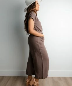 Grade & Gather Apparel Panama Linen Jumpsuit