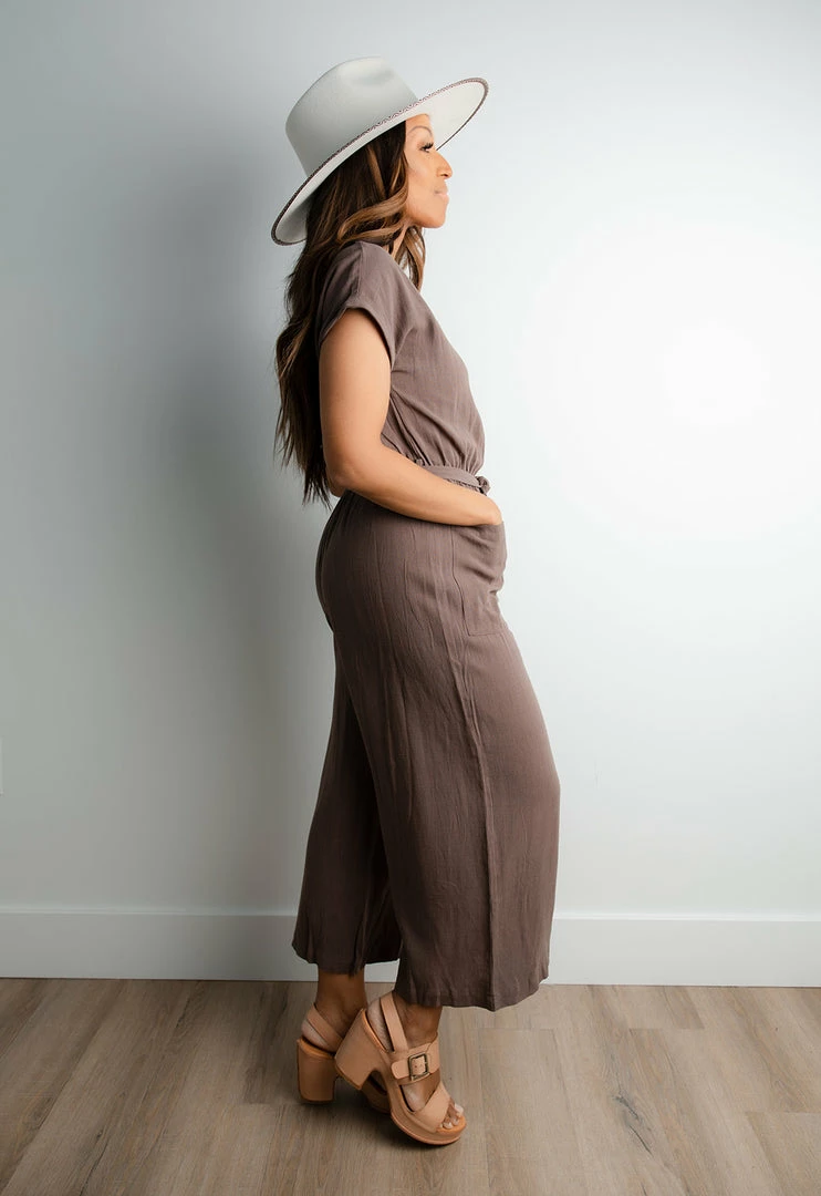 Grade & Gather Apparel Panama Linen Jumpsuit