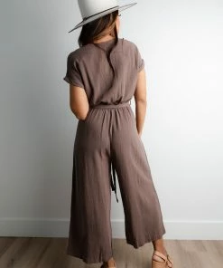 Grade & Gather Apparel Panama Linen Jumpsuit