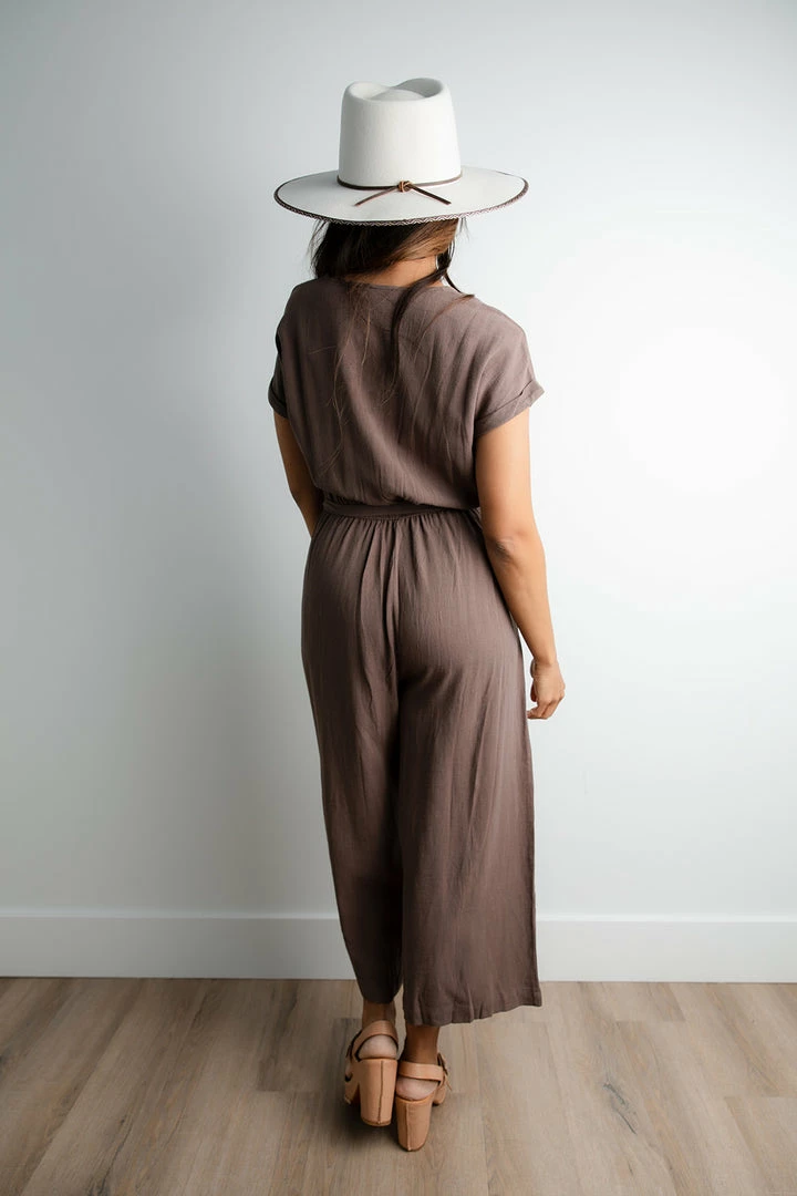 Grade & Gather Apparel Panama Linen Jumpsuit