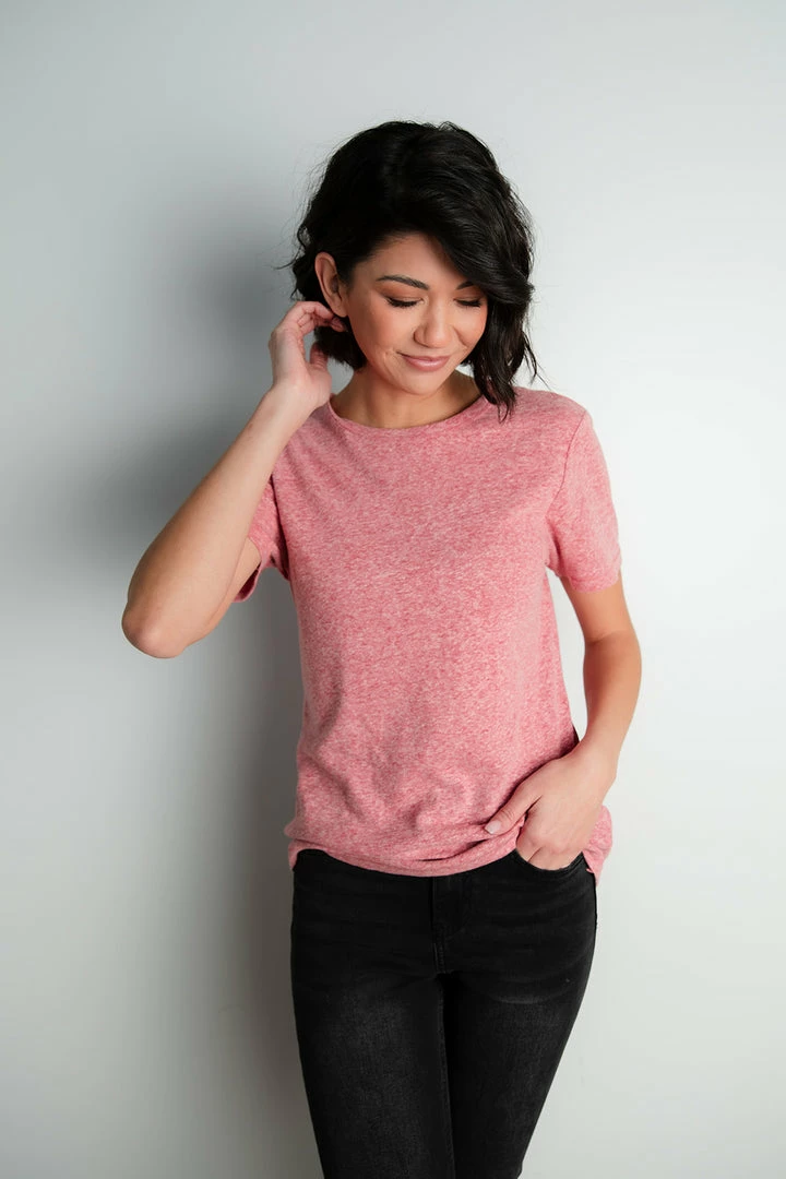 Thread & Supply Apparel Claude Tee In Raspberry
