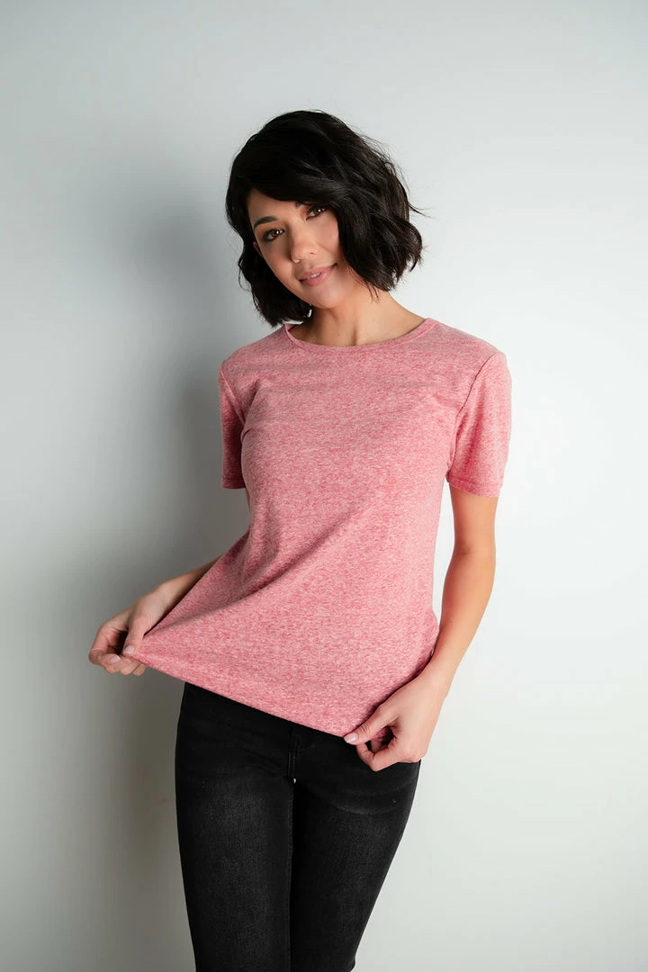 Thread & Supply Apparel Claude Tee In Raspberry