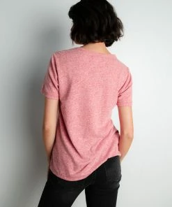Thread & Supply Apparel Claude Tee In Raspberry