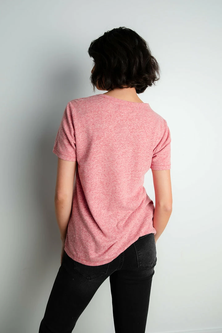 Thread & Supply Apparel Claude Tee In Raspberry