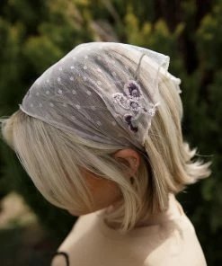 Leto Darlingside Embroidered Headscarf