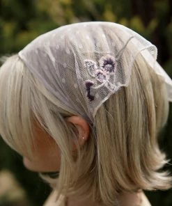 Leto Darlingside Embroidered Headscarf