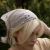 Leto Darlingside Embroidered Headscarf
