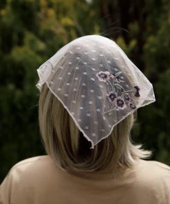 Leto Darlingside Embroidered Headscarf