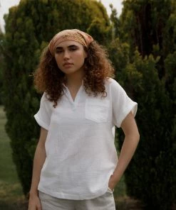 Cotton Bleu The In Between Top In White