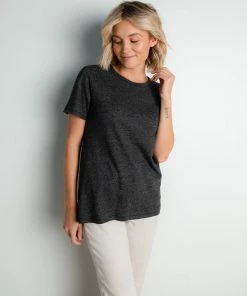 Thread & Supply Apparel Claude Tee In Charcoal